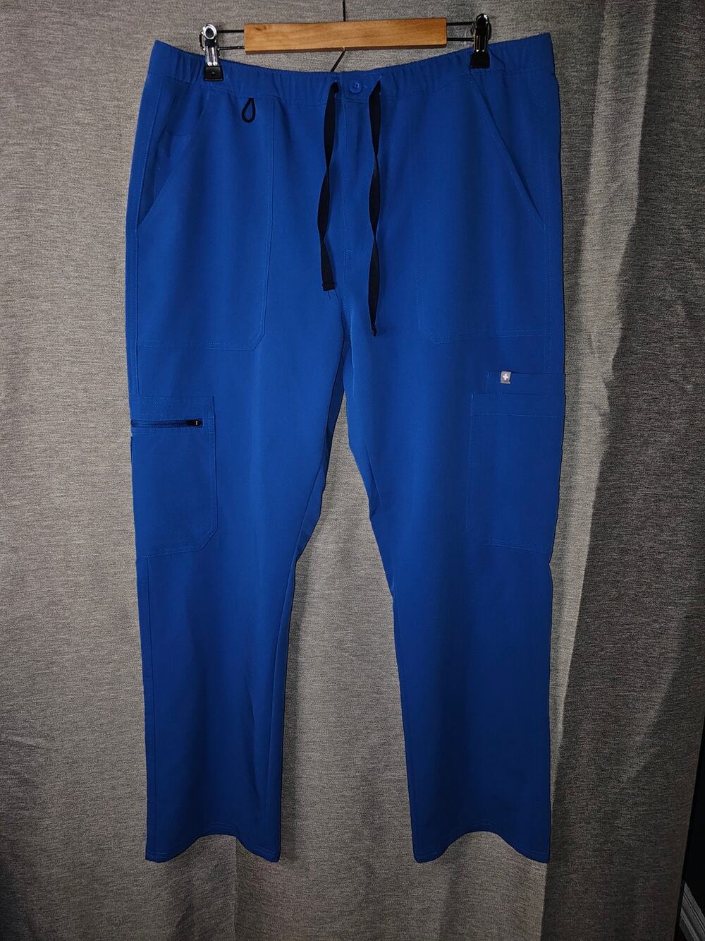 Mens Figs Cairo Cargo Technical Collection Blue Scrub Bottoms Sz XL